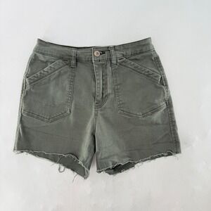 Supplies DIY Women's High Rise Cut Off Olive Green Shorts Size‎ 4